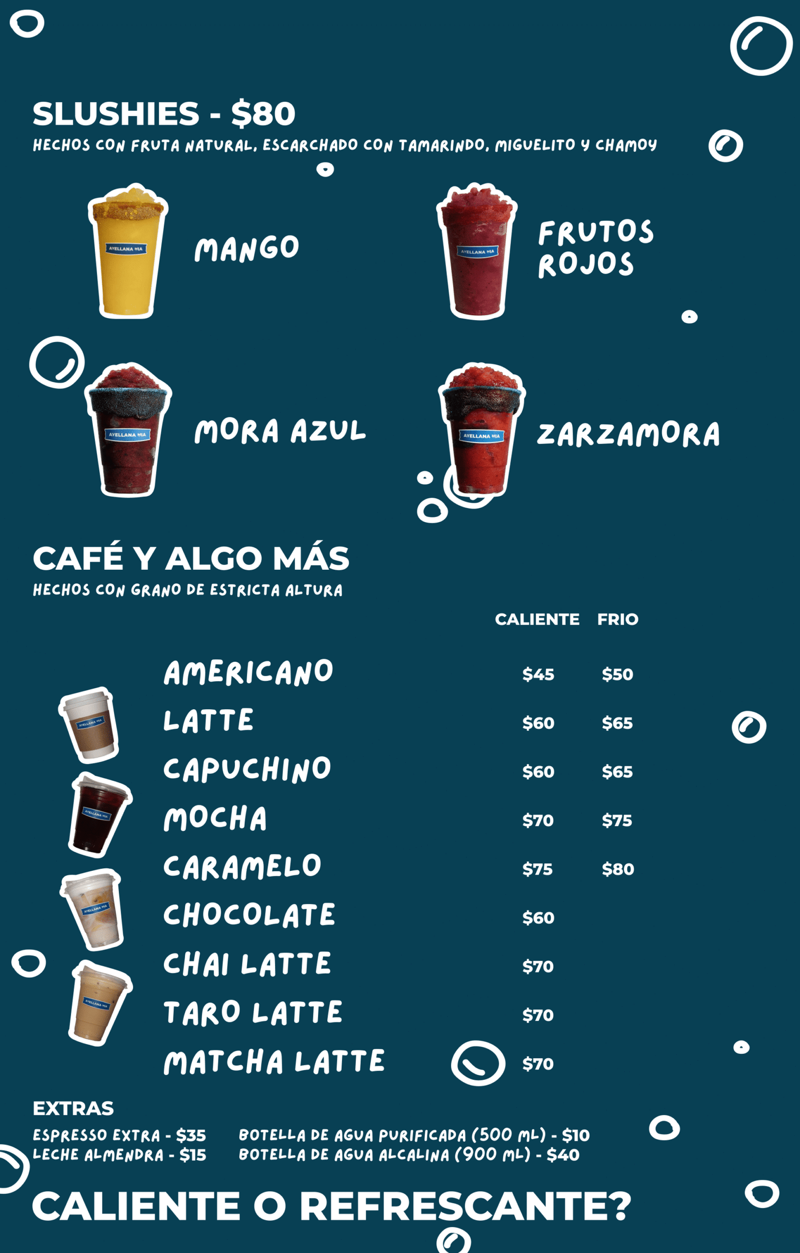 Menu Avellana Mia 605