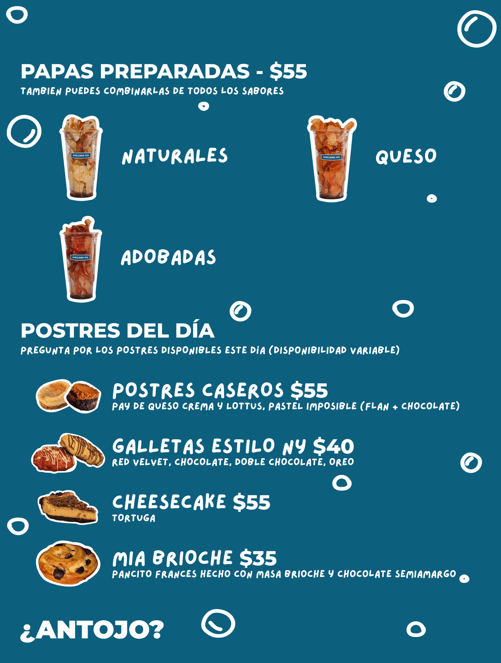 Menu Avellana Mia 607