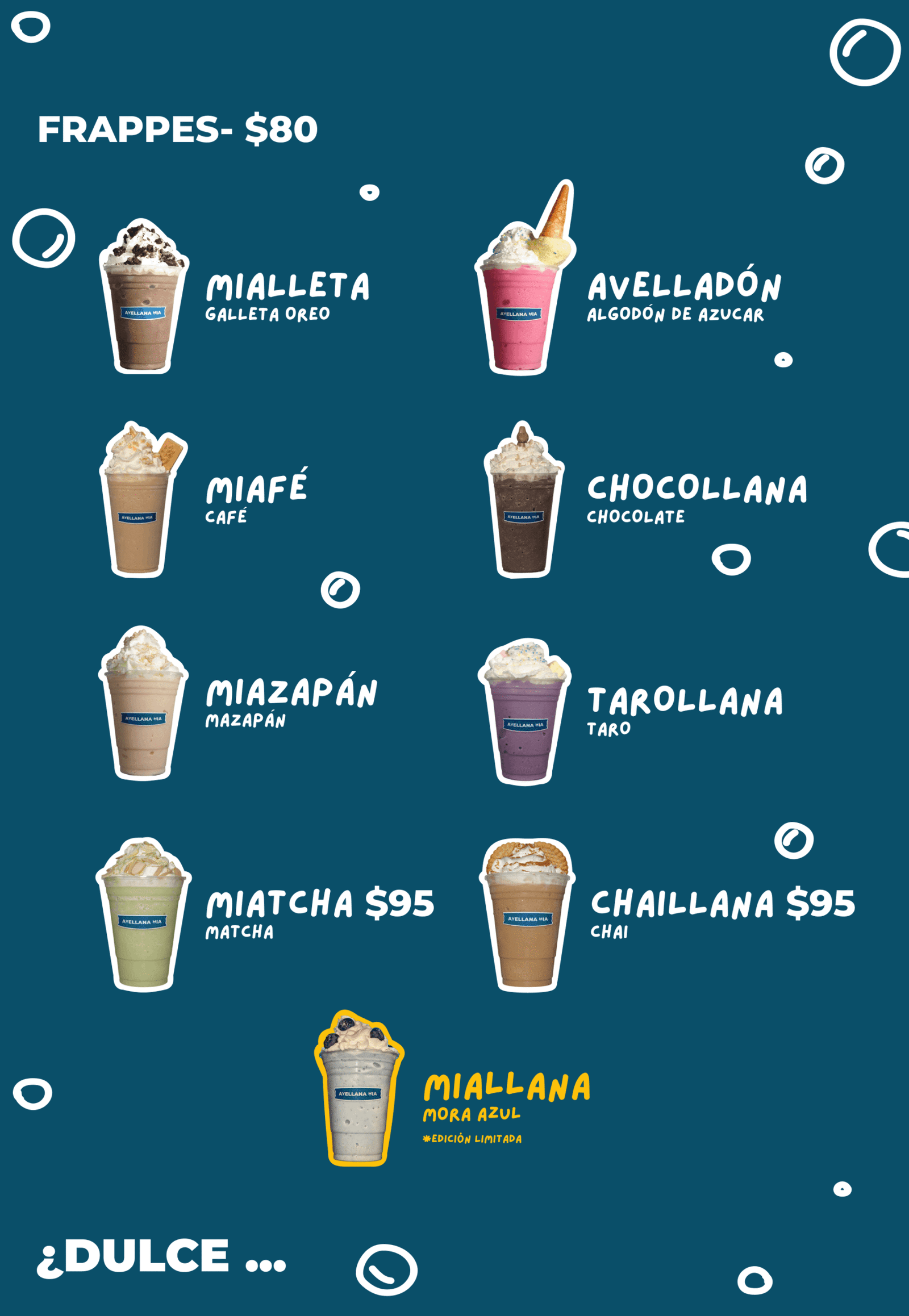 Menú Frappes - Avellana Mia v2